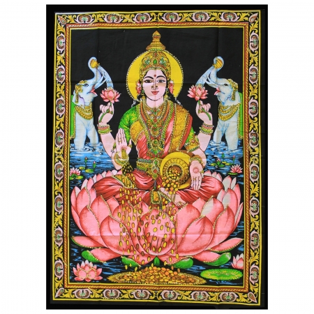 Indisches Baumwoll-Wandtuch Laxmi